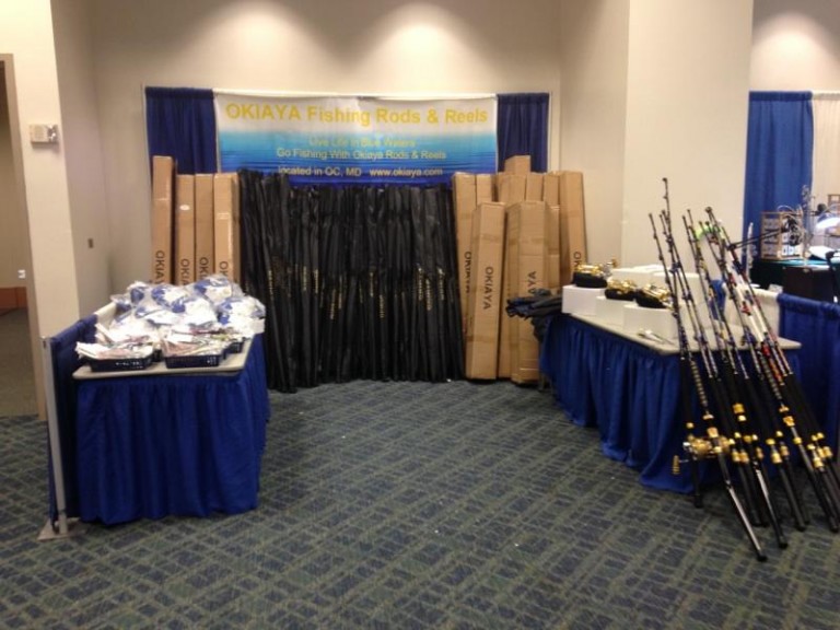 Check Out Our Booth at the OCean CIty Boat Show Okiaya Fishing Rods