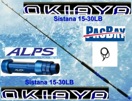 OKIAYA  CARBON "SISTANA JIGGING SERIES" 15-30LB TOURNAMENT RODS