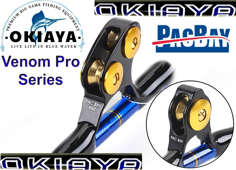 Venom Pro The Destroyer Deep Drop Bent Butt Pac Bay Guides 80-160LB, Okiaya Fishing Rods