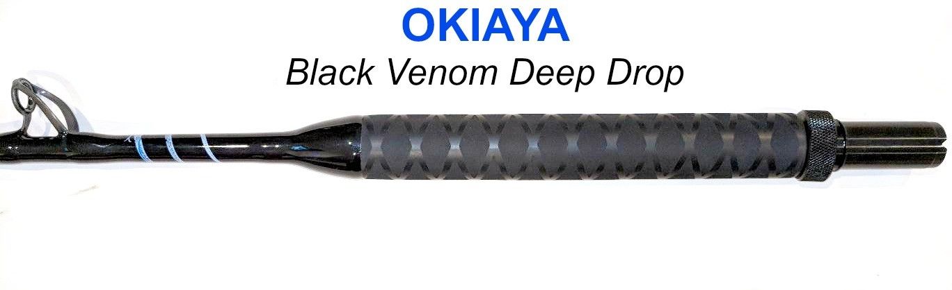 OKIAYA Black Venom Deep Drop Bent Butt PAC BAY SWIVEL TIP FUJI SIC GUIDES 
