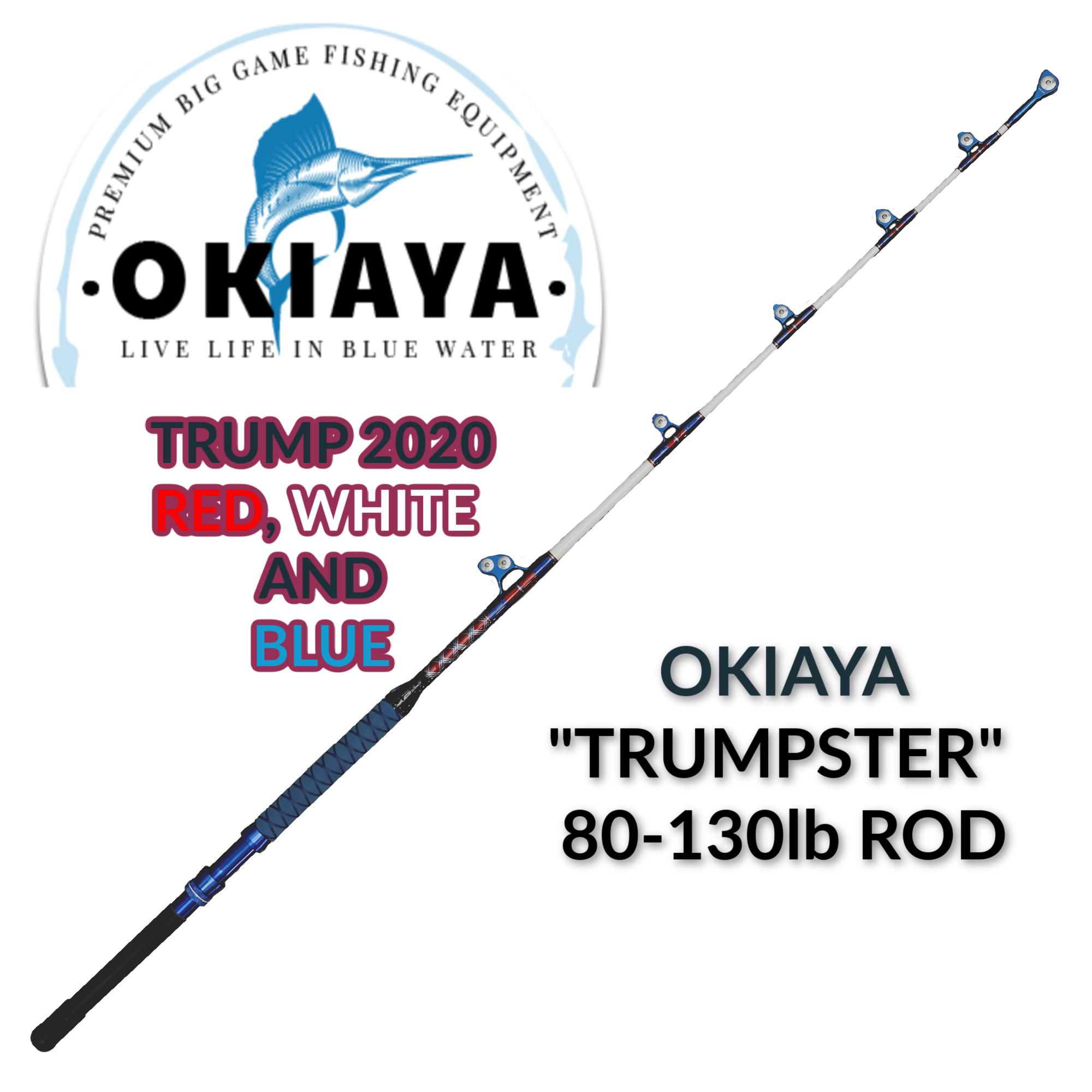 OKIAYA Venom Pro The Monster Bent Butt Fishing Rod - 80-130lbs for sale  online
