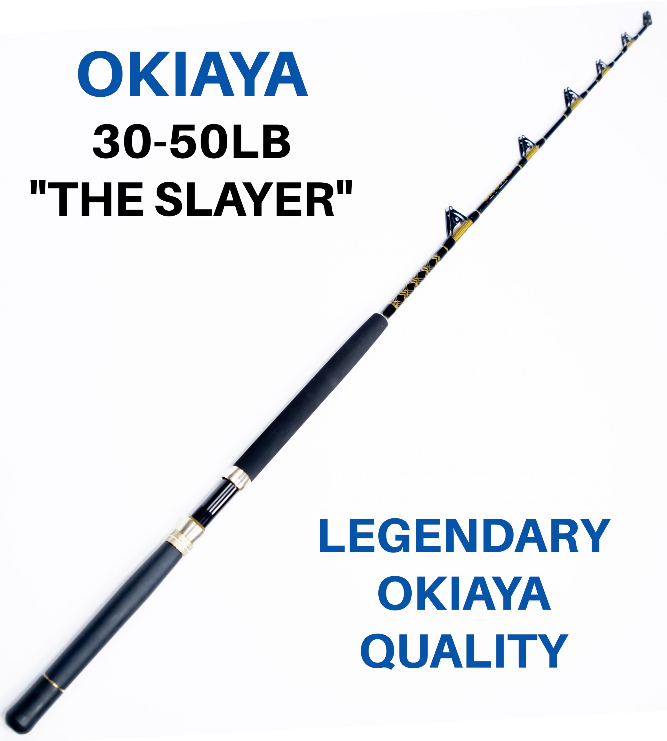 OKIAYA COMPOSIT 30-50LB SALTWATER BIG GAME ROLLER ROD Set of 4 